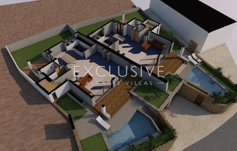 Modern 3 bedroom semi-detached villa with pool, Sta Barbara de Nexe, Algarve, Faro, Portugal