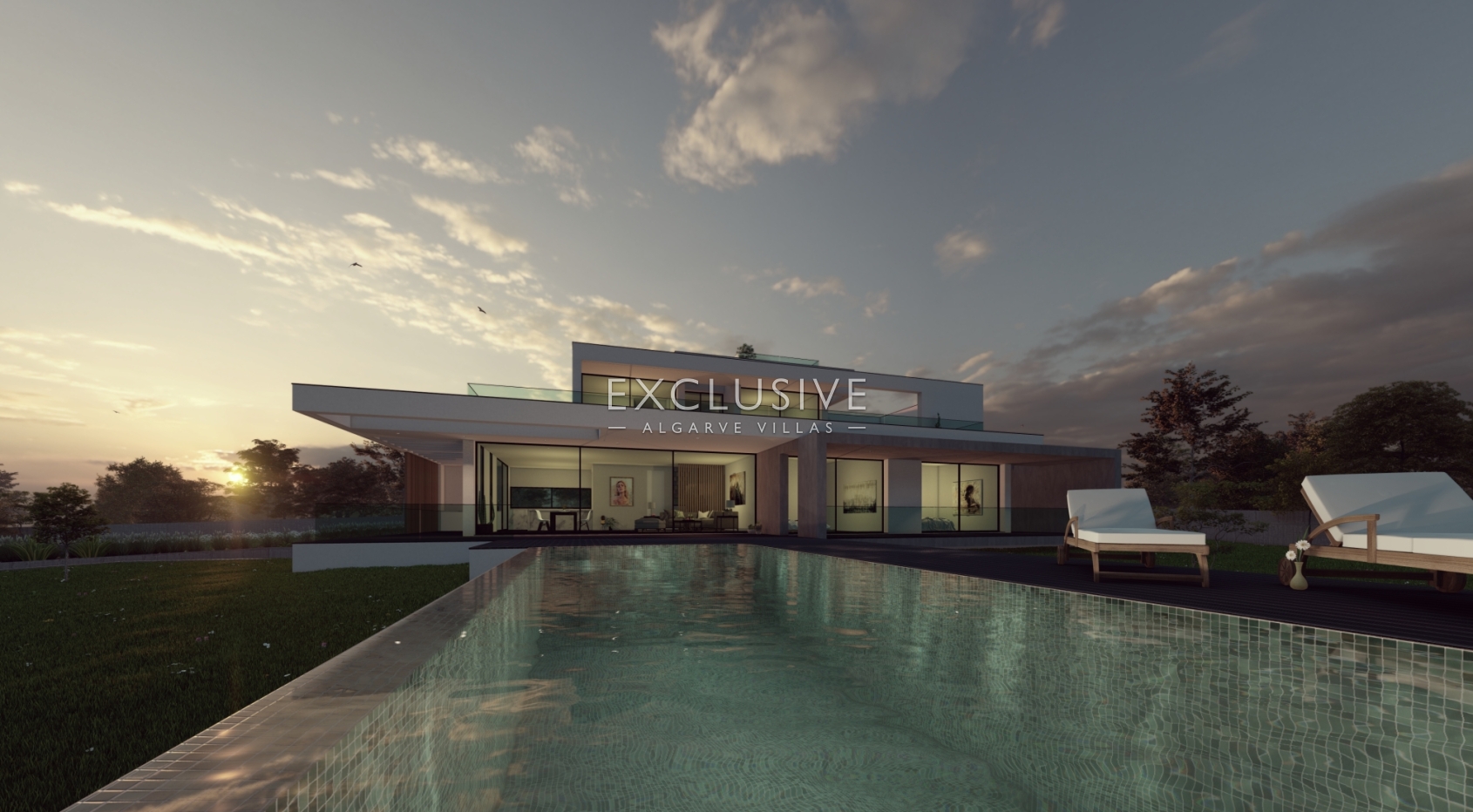 Beautiful, sea views, walking distance to beach. Modern Villa in Carvoeiro, Algarve, Lagoa, Portugal