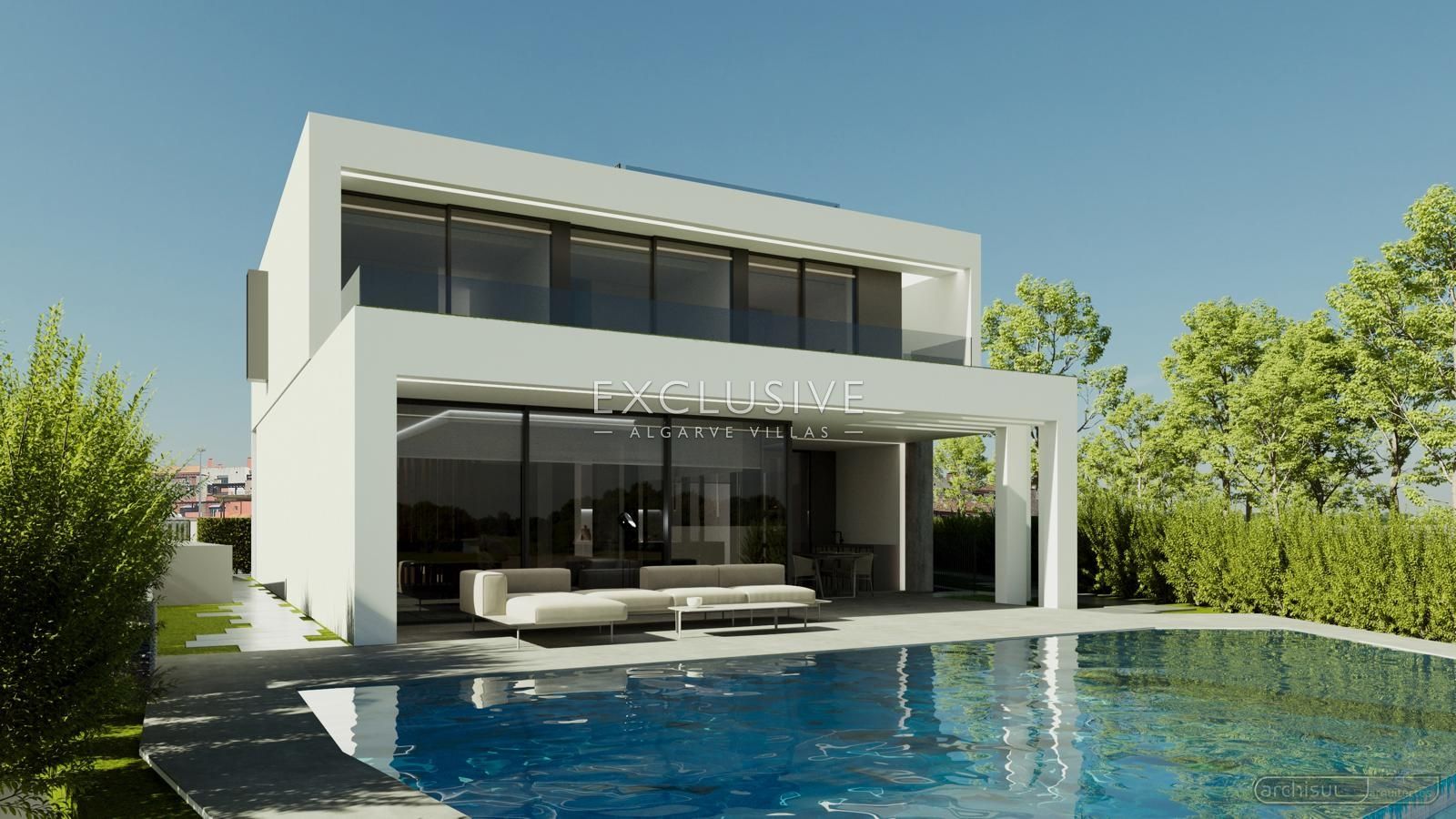 Luxury contemporary villa on a golf couse in Vilamoura, Algarve, Loulé, Portugal