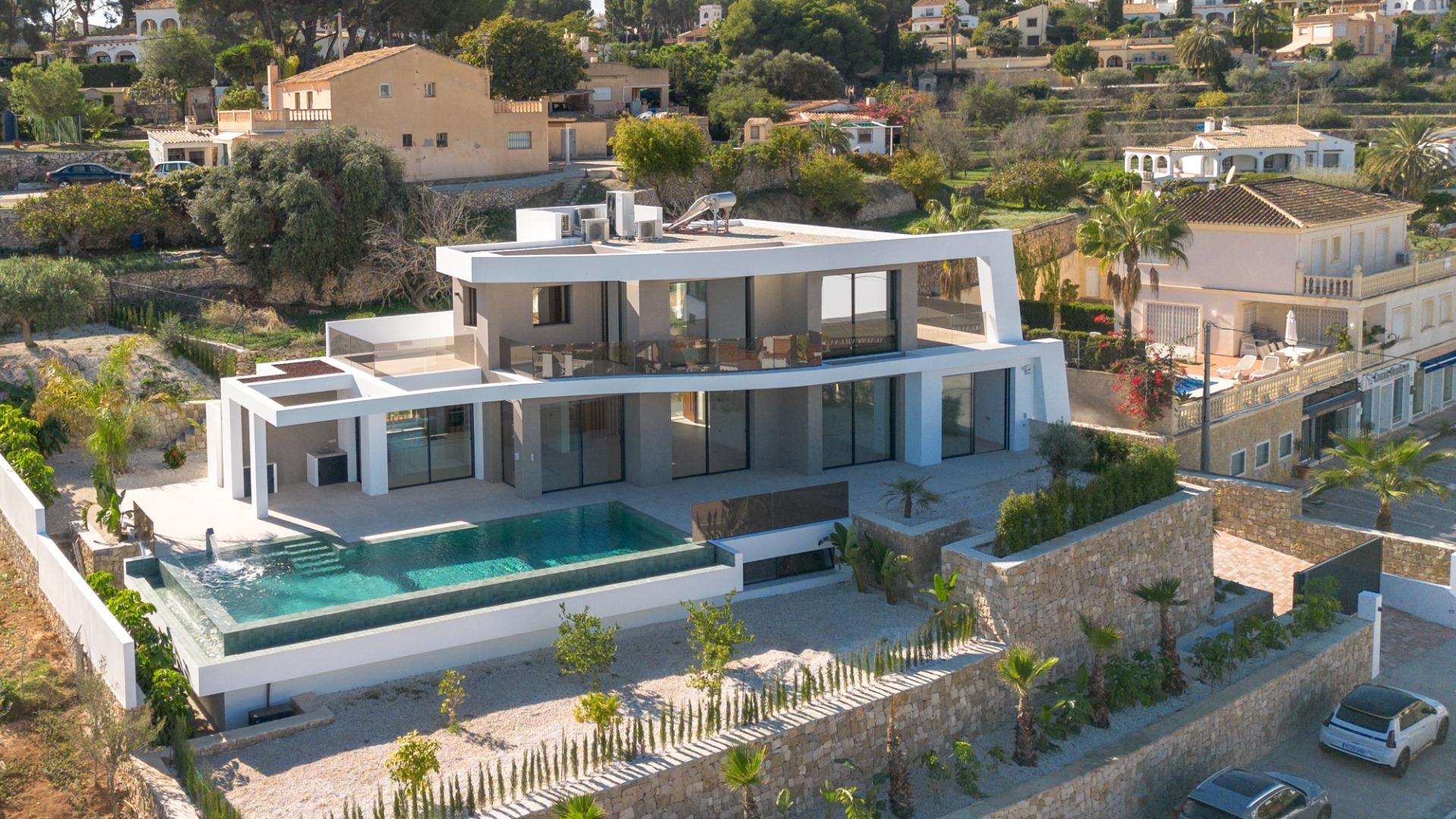 LUXURY VILLA WITH SEA VIEWS FOR SALE IN BENISSA New Build luxury villa built on a large plot, Benissa, Spain