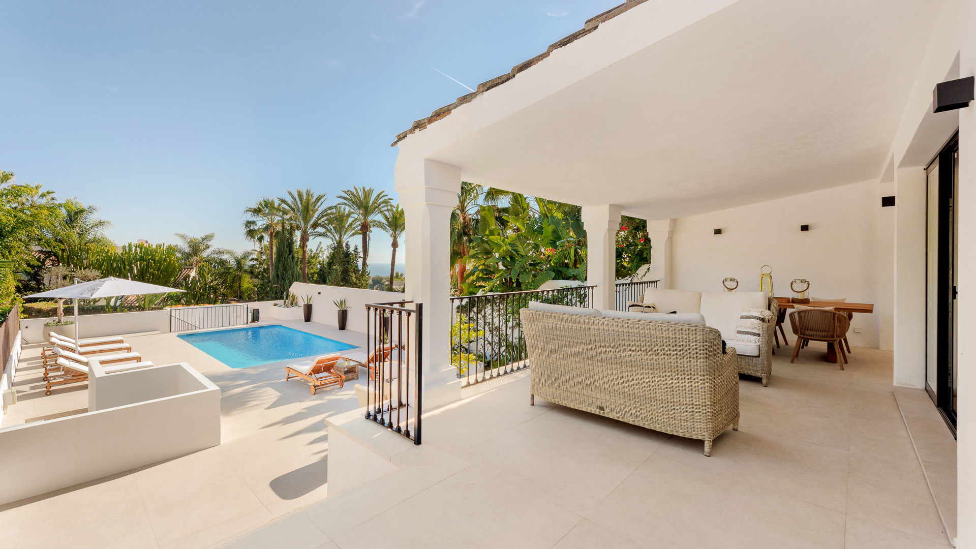 Villa Verano - Stunning recently renovated villa with excellent sea views situated in Sierra Blanca, Marbella, Marbella, Spain