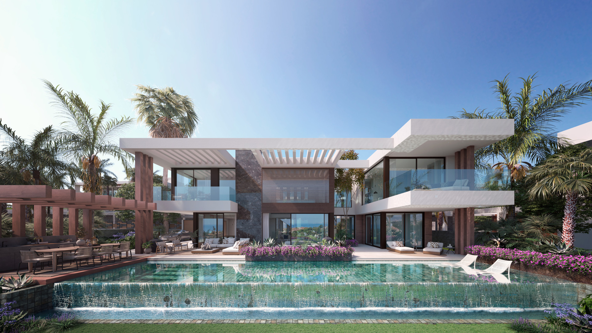 Luxurious gated development of brand new villas, Marbella, Spain