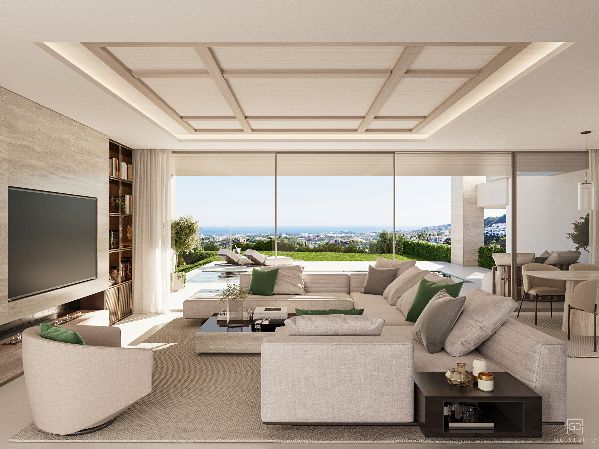 Luxurious boutique houses with panoramic views, Benahavis, Spain